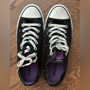 BLACK SEQUIN ALL STAR CONVERSE